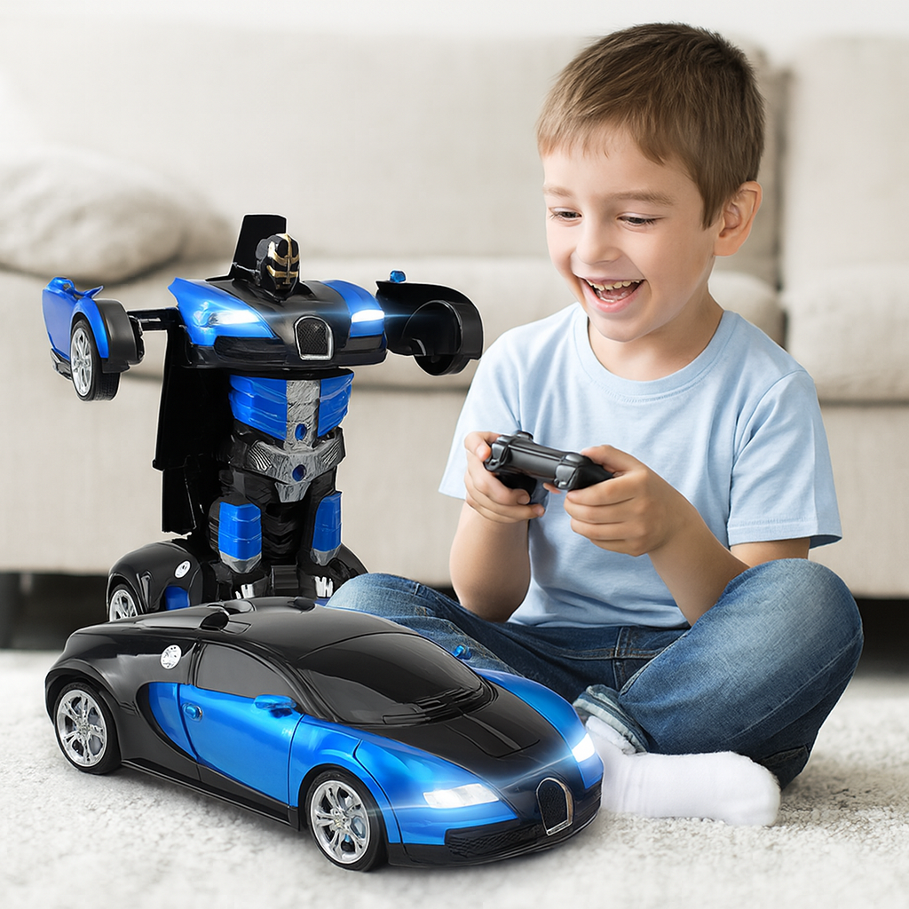 Ferngesteuertes Transformationsauto mit Robotermodus für Kinder
