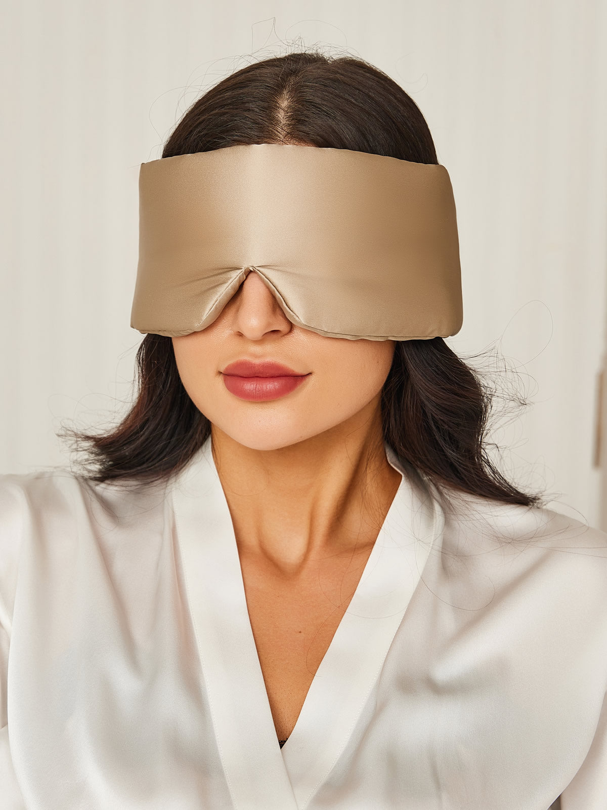 Geblümte Schlafmaske für Damen mit Klettverschluss