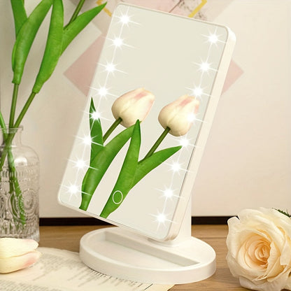 LED Schminkspiegel mit Touchfunktion und 16 dimmbaren Leuchten