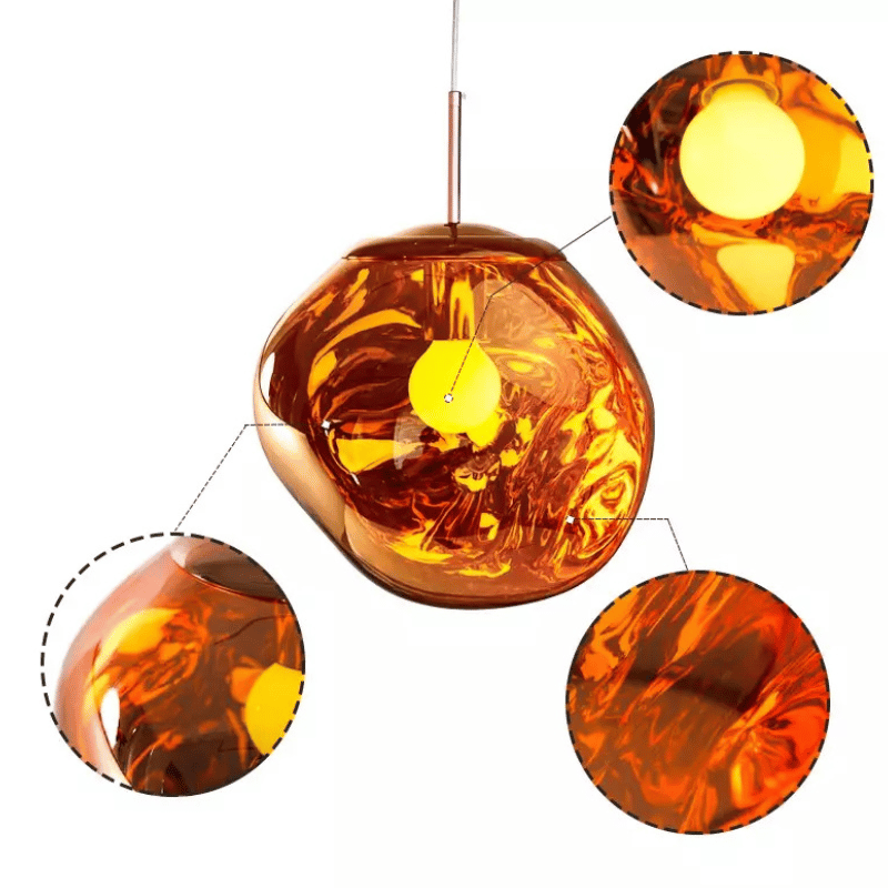 Design-Hängelampe Melt – Künstlerisches Highlight mit warmem Licht