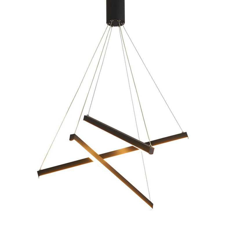 Moderne LED-Hängeleuchte im minimalistischen Design für Wohnzimmer und Lobby