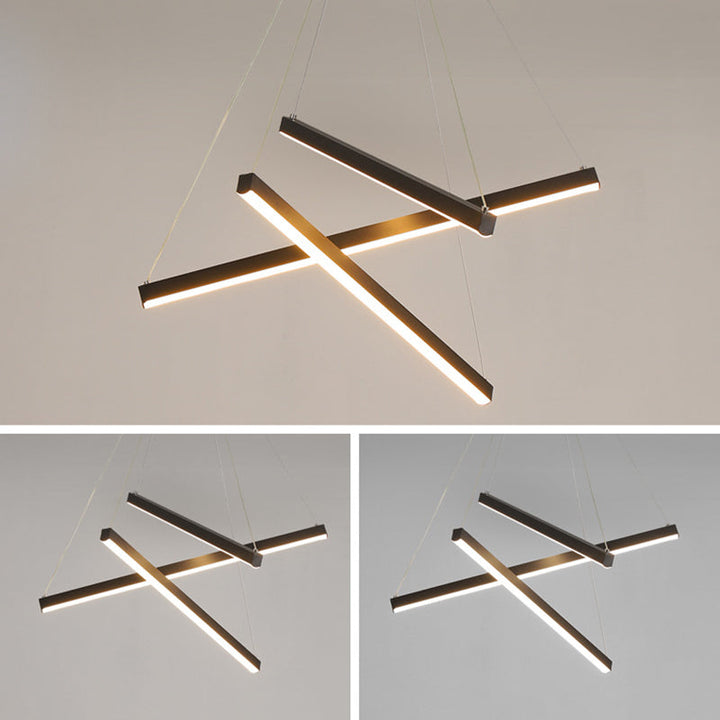 Moderne LED-Hängeleuchte im minimalistischen Design für Wohnzimmer und Lobby