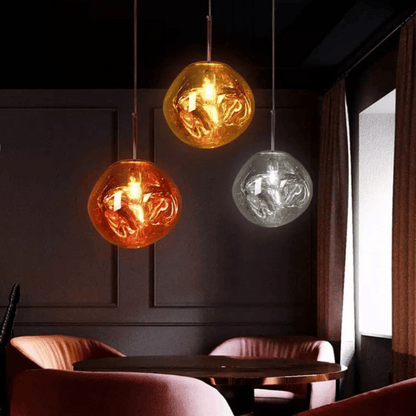 Design-Hängelampe Melt – Künstlerisches Highlight mit warmem Licht