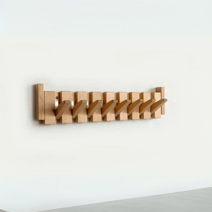 Wandhaken aus Holz - Stilvoller Kleiderhaken im Klavierdesign für Flur, Büro und Schlafzimmer