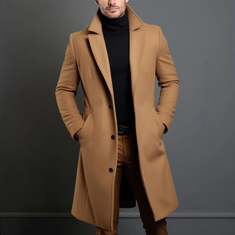Herren Wolljacke Mit Klassischem Design
