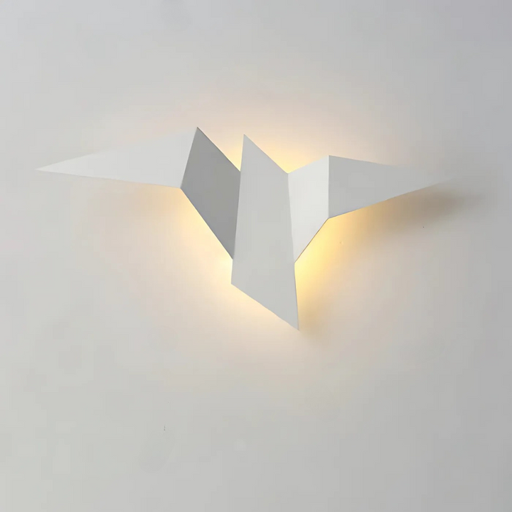 Origami Wandlampe als moderne Leuchte für das Schlafzimmer