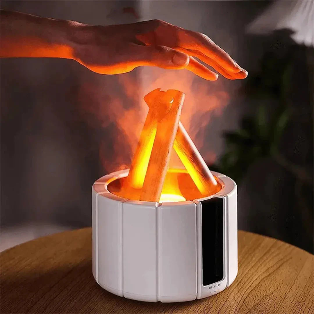 Ultraschall Diffuser Mit Kaminfeuer LED Effekt