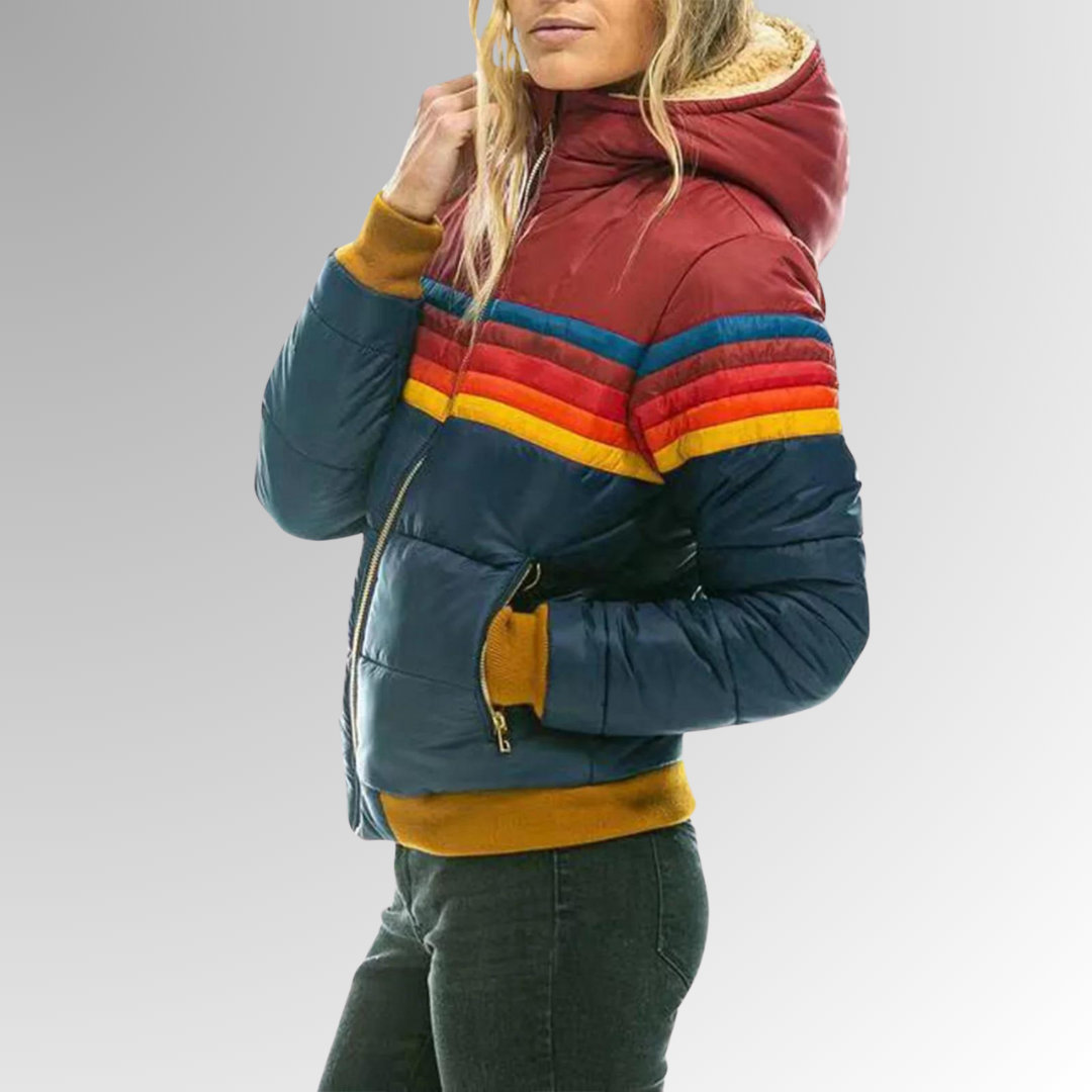Damen Regenjacke Mit Wasserdichtem Design