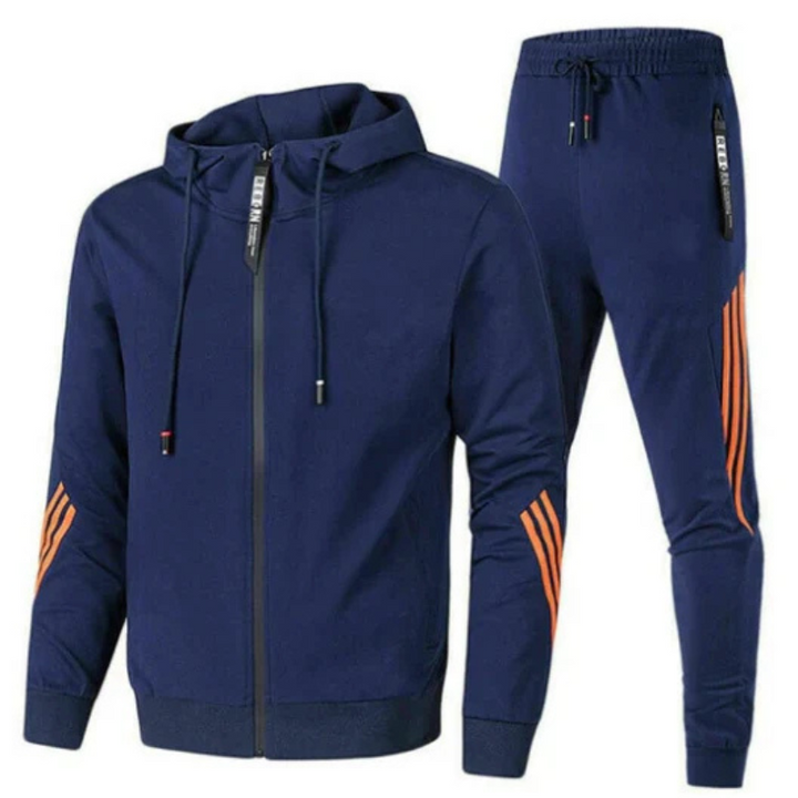 Herren Trainingsanzug Zweiteilig Mit Sportlichem Design