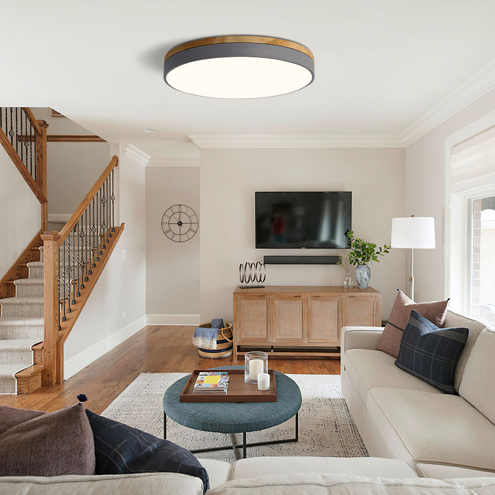 Moderne LED Deckenleuchte mit rundem Design für Wohnzimmer und Schlafzimmer