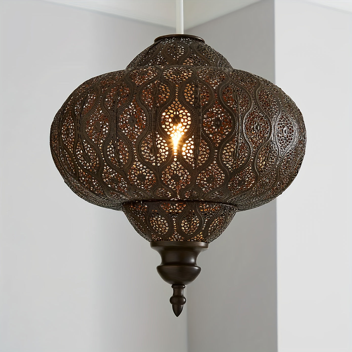 Orientalische metall hängelampe antik