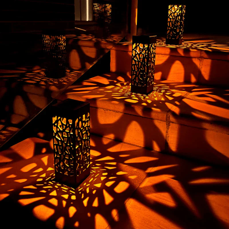 Solar-Gartenlampe mit Musterlichtprojektion