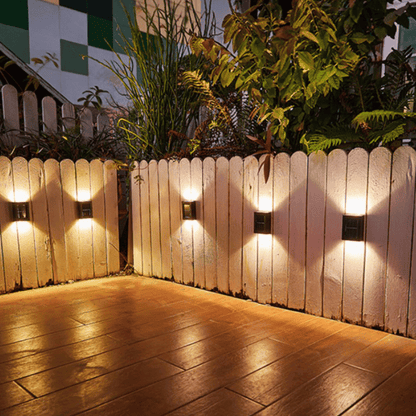 Kabellose LED Solar Wandleuchten – Wasserdichte Außenbeleuchtung für Garten, Terrasse & Einfahrt