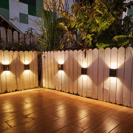 Kabellose LED Solar Wandleuchten – Wasserdichte Außenbeleuchtung für Garten, Terrasse & Einfahrt