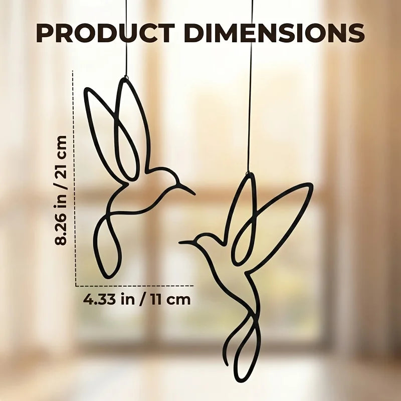 Kolibri-Gartenstecker im 2er-Set für Garten, Balkon oder Terrasse