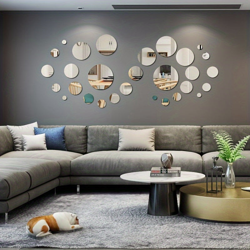 Spiegel Wandaufkleber für Wohnzimmer, Schlafzimmer & Bad