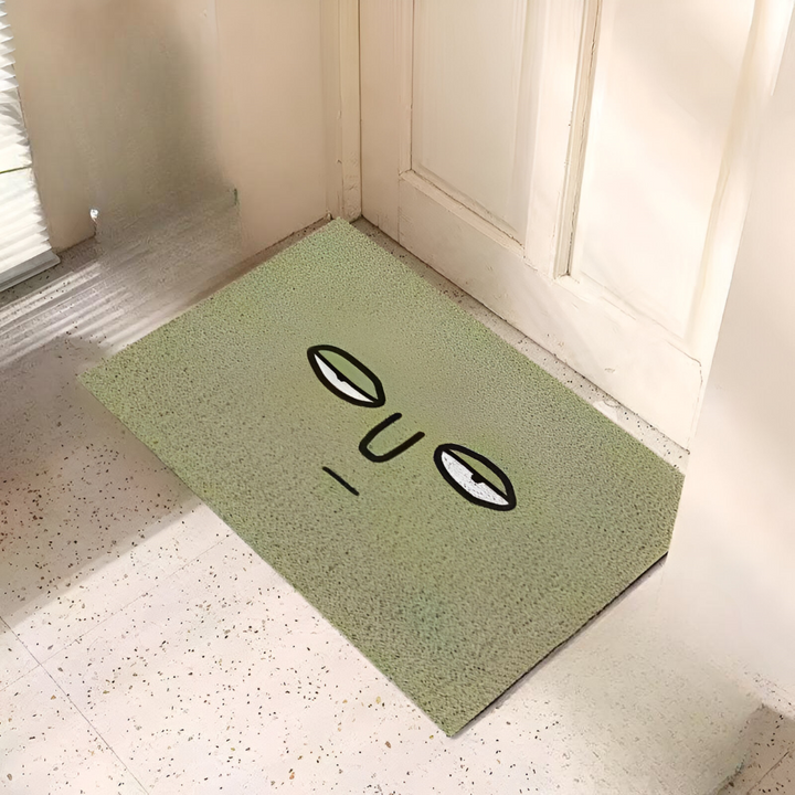 PVC-Rutschfester Fußmatte mit Smiley-Gesicht Bedruckter Eingangsbereich-Teppich