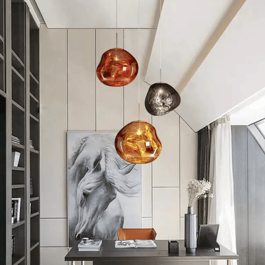 Design-Hängelampe Melt – Künstlerisches Highlight mit warmem Licht