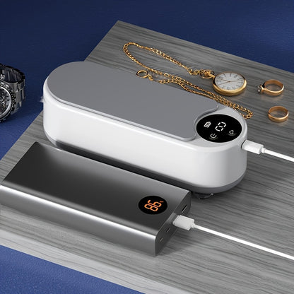 Drahtlose Ultraschall-Reinigungsmaschine für Brillen und Schmuck – Tragbar mit USB-Ladung