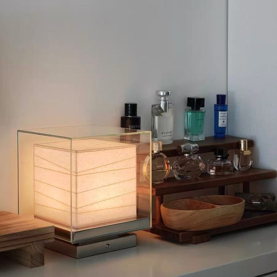 Table Lamp Square Paper Wireless Decorative