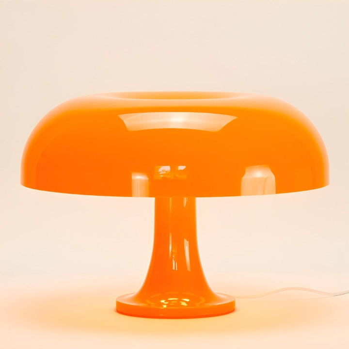 Pilz Tischlampe – Retro LED Lampe dimmbar mit USB & drei Farbmodi
