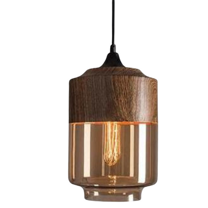 Hängeleuchte Holz Glas – Skandinavisches Design für Esszimmer und Wohnzimmer