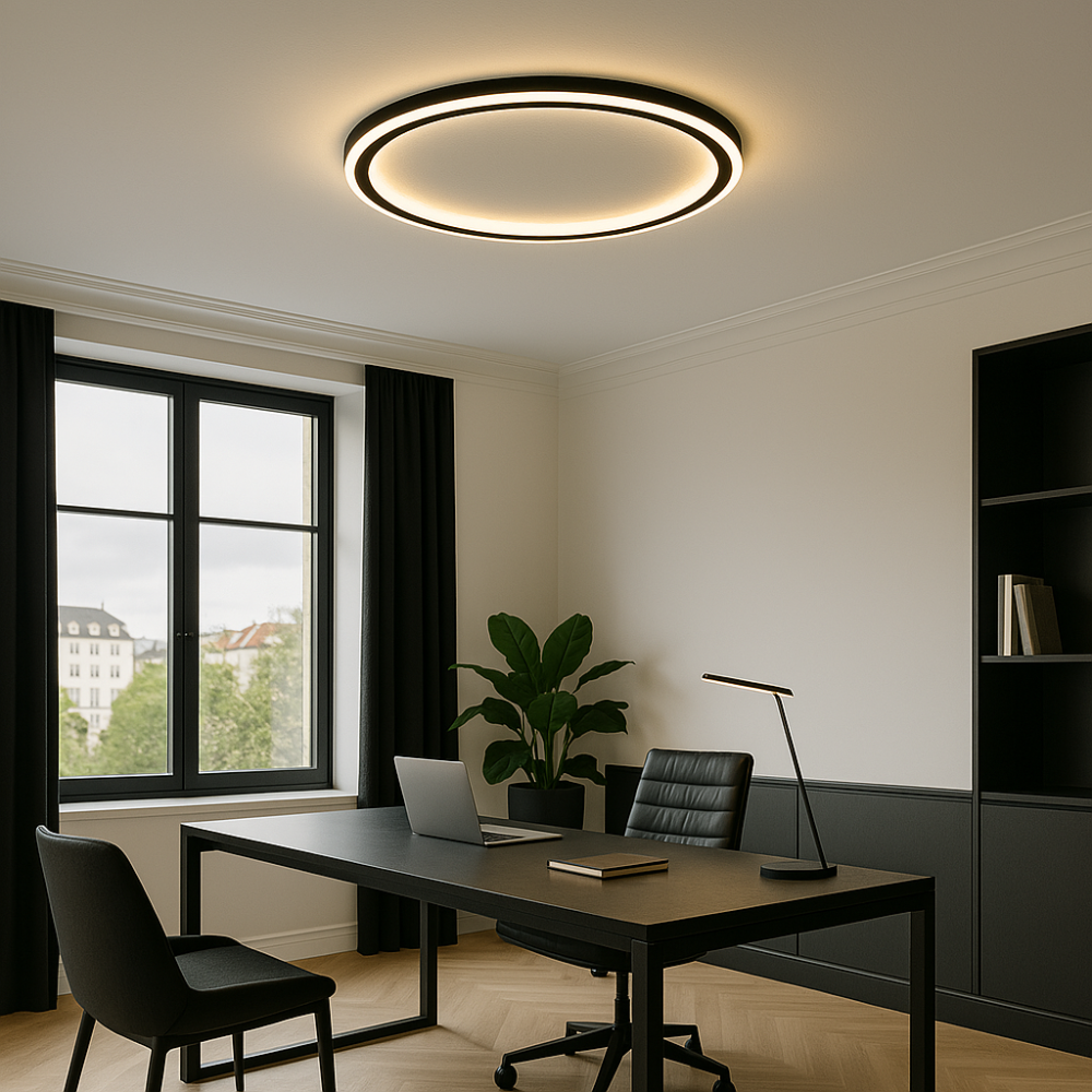Skandinavische LED Deckenleuchte – Modern, dimmbar & stilvoll für Wohnzimmer, Esszimmer & Flur