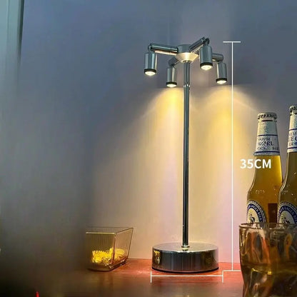 LED-Tischlampe mit Touch-Dimmer und USB-Aufladung