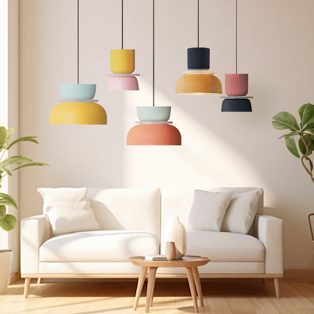 Pendelleuchte im Nordic Macaron Stil mit LED
