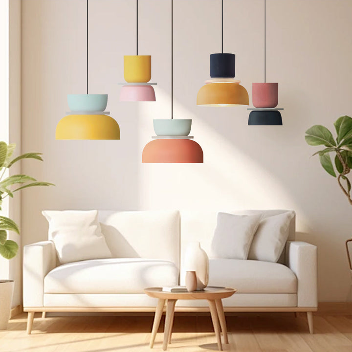 Pendelleuchte im Nordic Macaron Stil mit LED