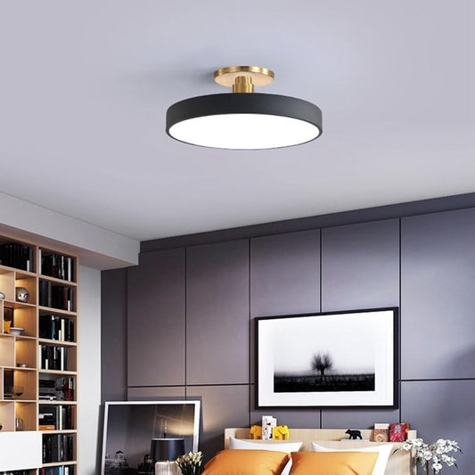 Runde LED Deckenleuchte mit Acrylschirm für Wohnzimmer und Schlafzimmer