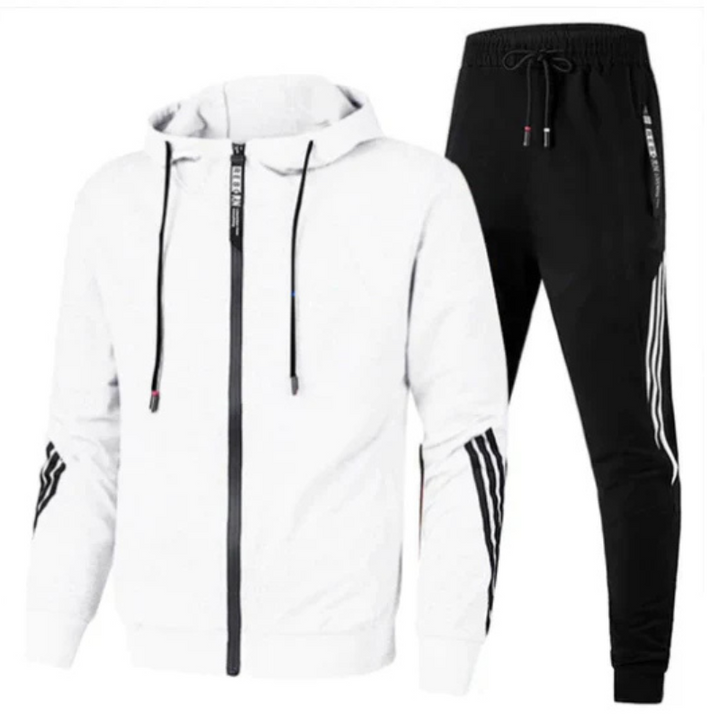 Herren Trainingsanzug Zweiteilig Mit Sportlichem Design