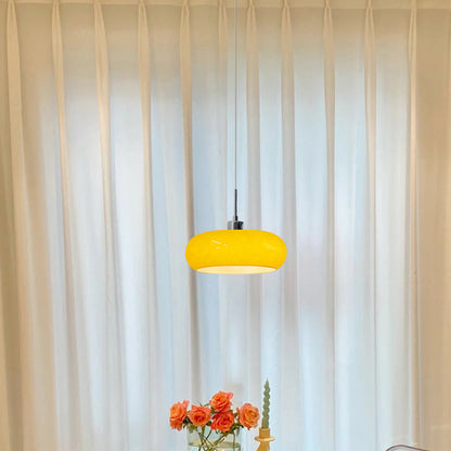 Moderne Pendelleuchte aus Glas in Brotform – Dimmbarer LED Kronleuchter für Esszimmer & Wohnzimmer