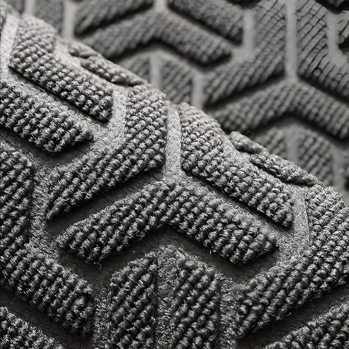 Fußmatte mit geometrischem Muster und rutschfester Rückseite