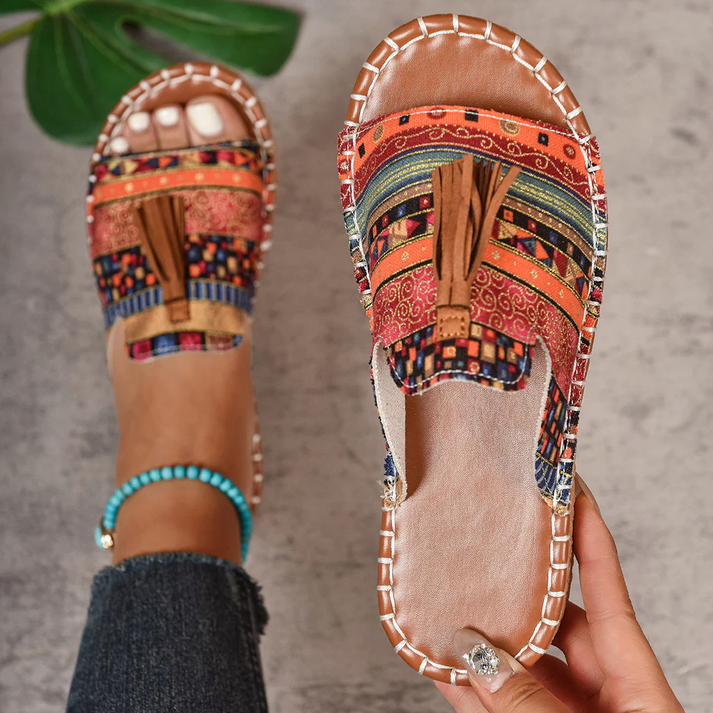 Bohemian Tassel Sandals for Women