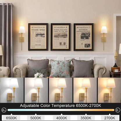 Kabellose LED Wandleuchte mit Akku und Fernbedienung im modernen Design
