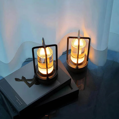 Kristall LED Tischlampe mit Touch-Dimmer & USB – Wiederaufladbar, Wasserdicht & 3 Lichtfarben