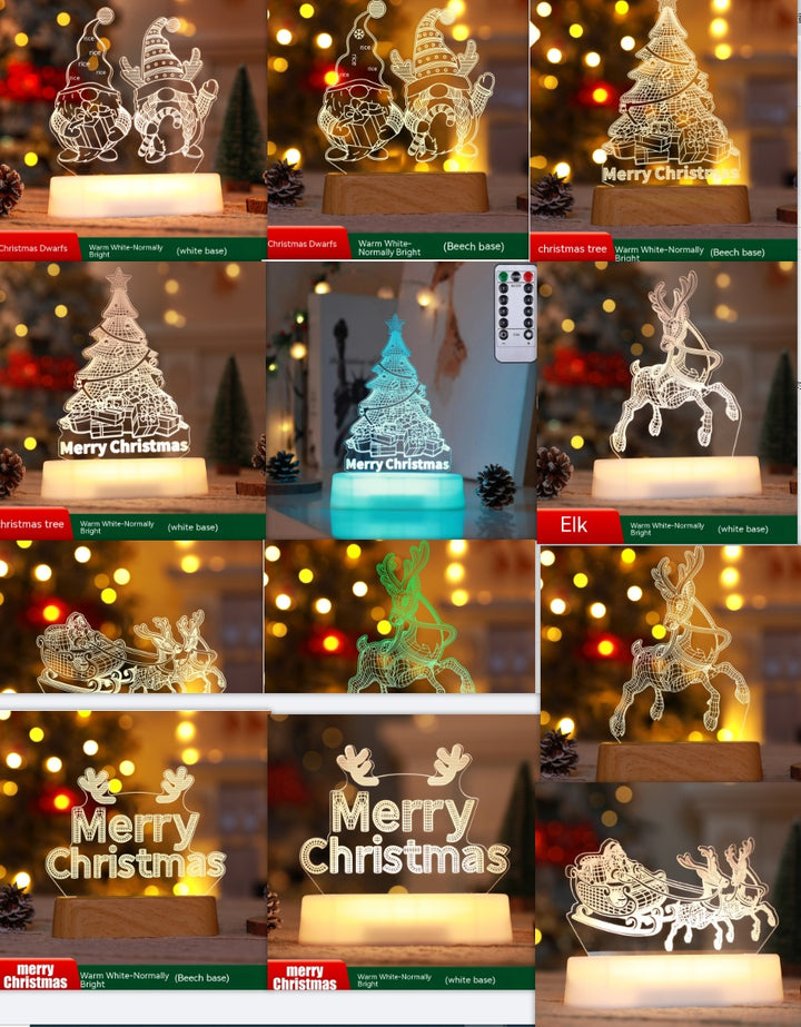 3D Acryl LED Dekolampe Als Nachtlicht