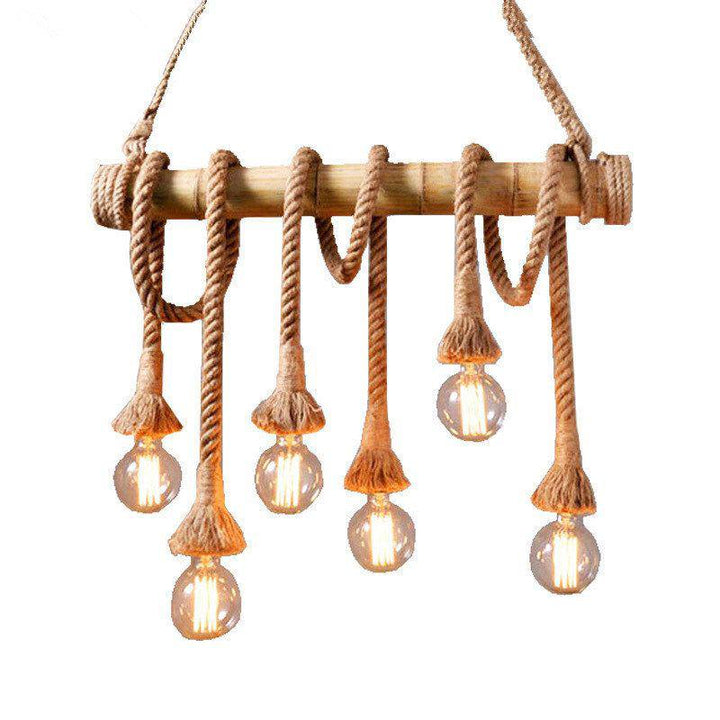Seil-Pendelleuchte im Vintage-Design