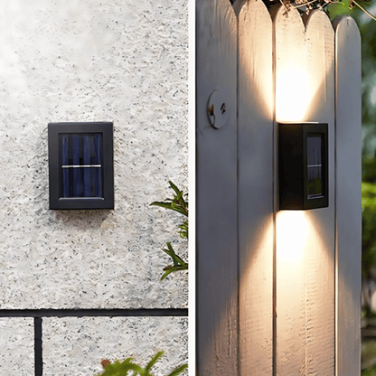 Kabellose LED Solar Wandleuchten – Wasserdichte Außenbeleuchtung für Garten, Terrasse & Einfahrt