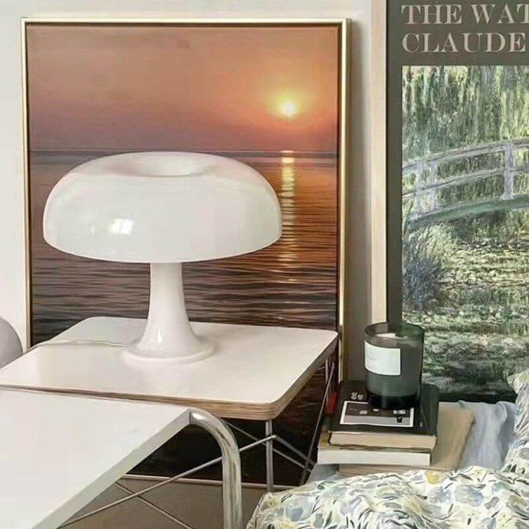 Dekorative Pilz Tischlampe mit Kabel – Ideal für Wohn- & Schlafzimmer