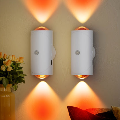 Wandleuchte mit LED Bewegungssensor und Farbwechsel