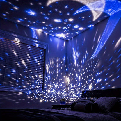 360° Sternenhimmel Projektor mit 12 Farbmodi – LED Galaxy Nachtlicht
