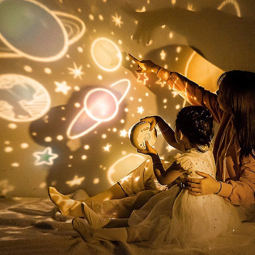 Sternenprojektor Nachtlampe für Kinder – dimmbar & sicher mit Musikfunktion