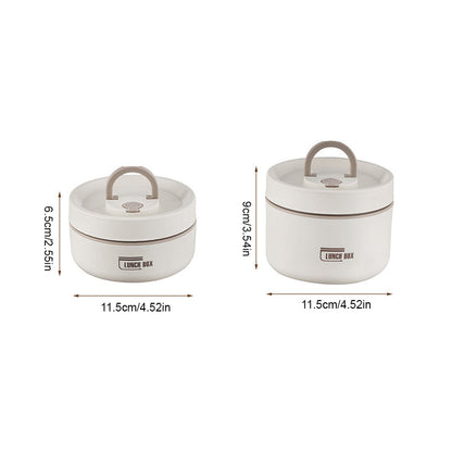 Isolierte Edelstahl-Lunchbox mit Tragetasche