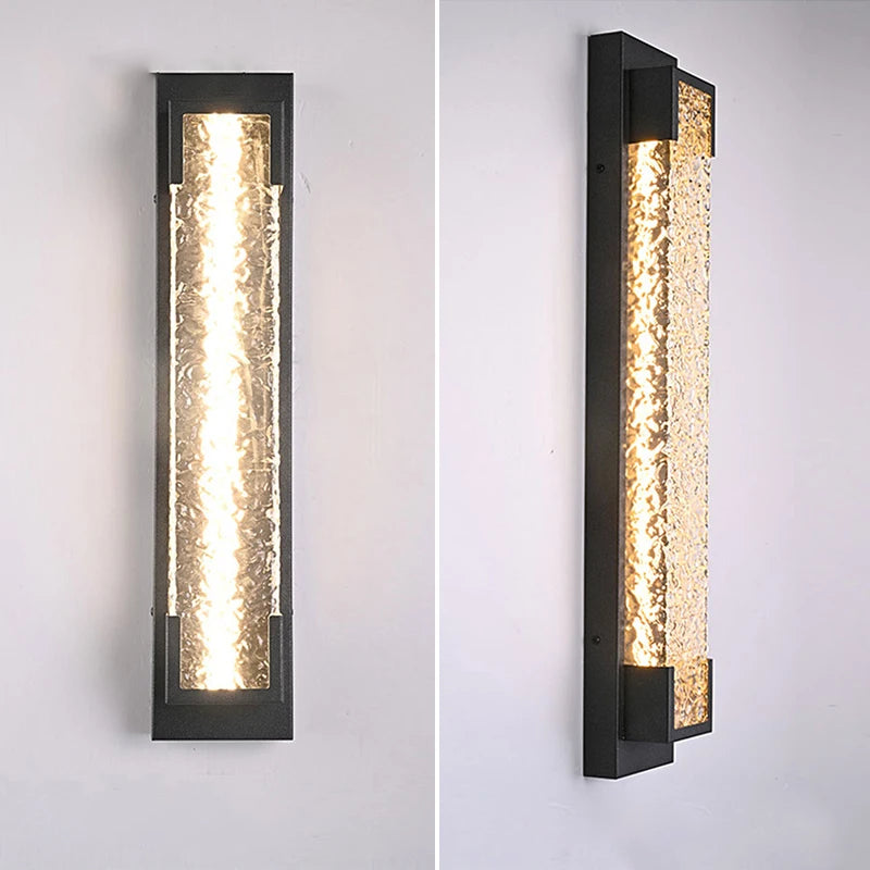 LED-Kaskaden-Wandlampe aus Stahl