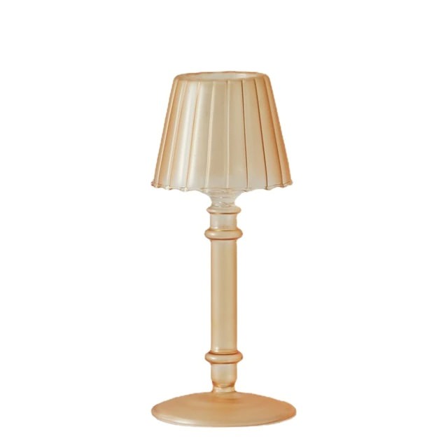 Glas-Kerzenhalter im französischen Vintage-Design