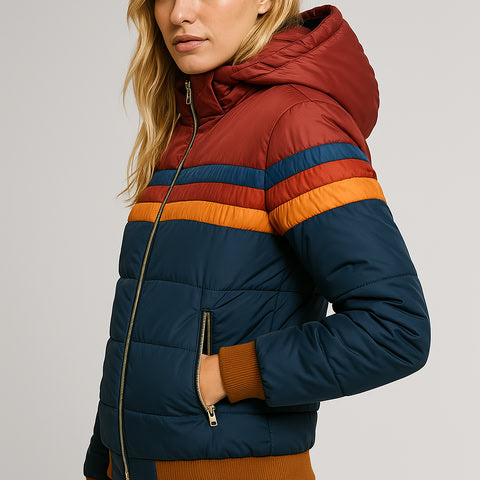Damen Regenjacke Mit Wasserdichtem Design