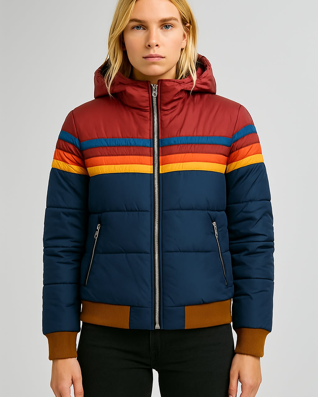 Damen Regenjacke Mit Wasserdichtem Design