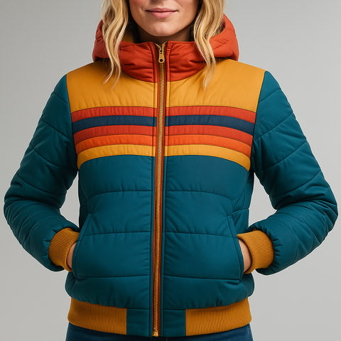 Damen Regenjacke Mit Wasserdichtem Design